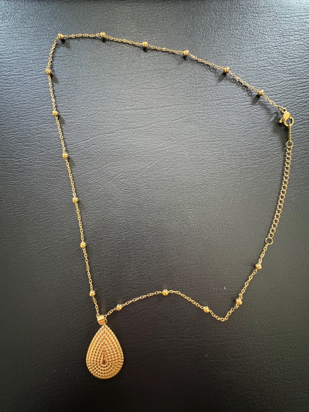 Gold Beaded Pendant